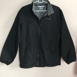 Men’s Columbia Interchange black full zip fleece with grey lining size M